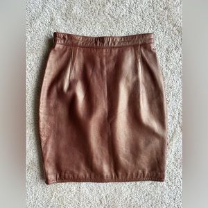Versace leather skirt IT 36